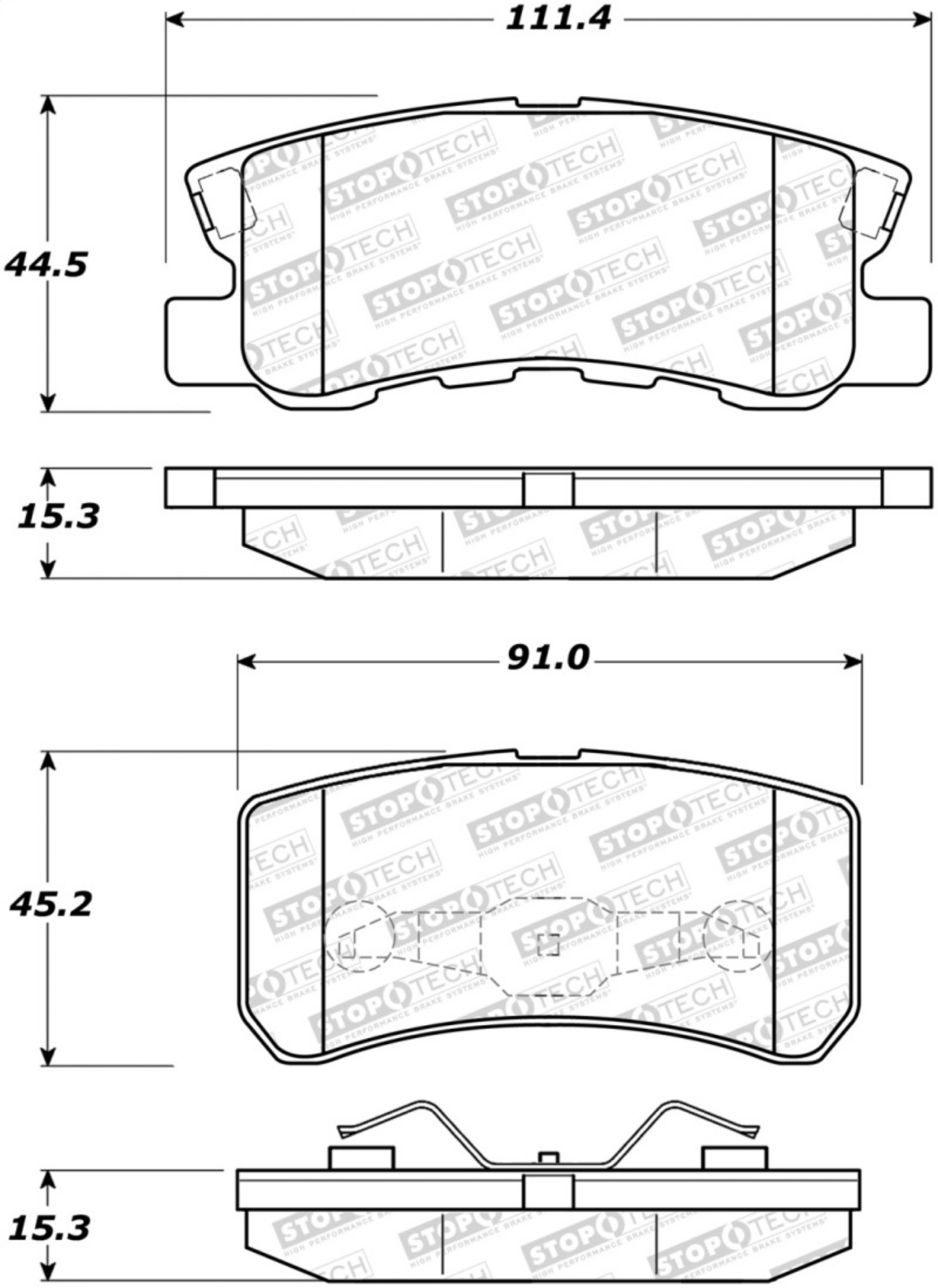 Picture of StopTech Street Brake Pads