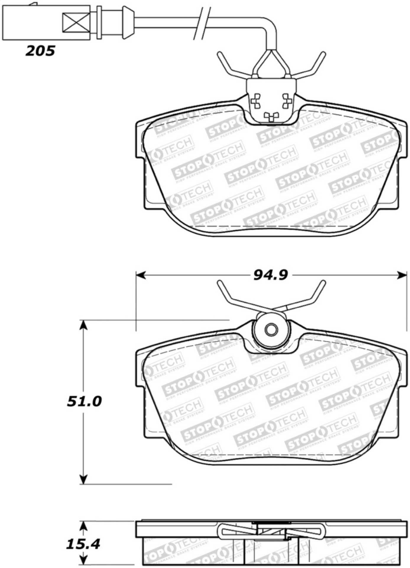Picture of StopTech Street Brake Pads