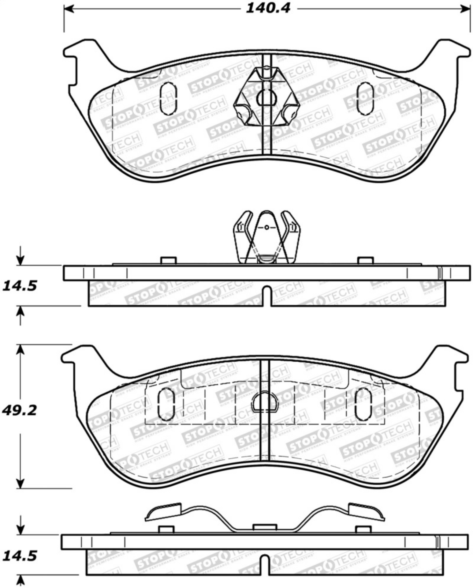 Picture of StopTech Street Brake Pads