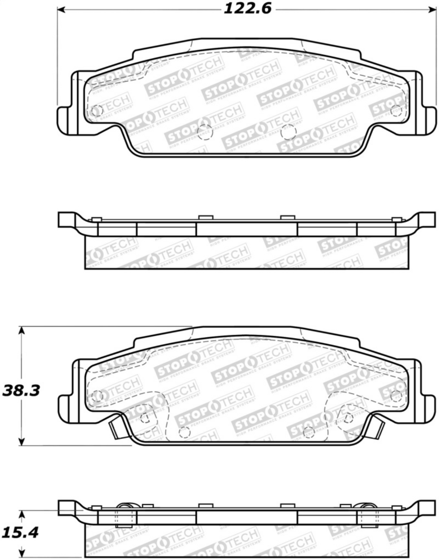 Picture of StopTech Street Brake Pads