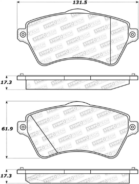 Picture of StopTech Street Brake Pads