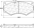 Picture of StopTech Street Brake Pads