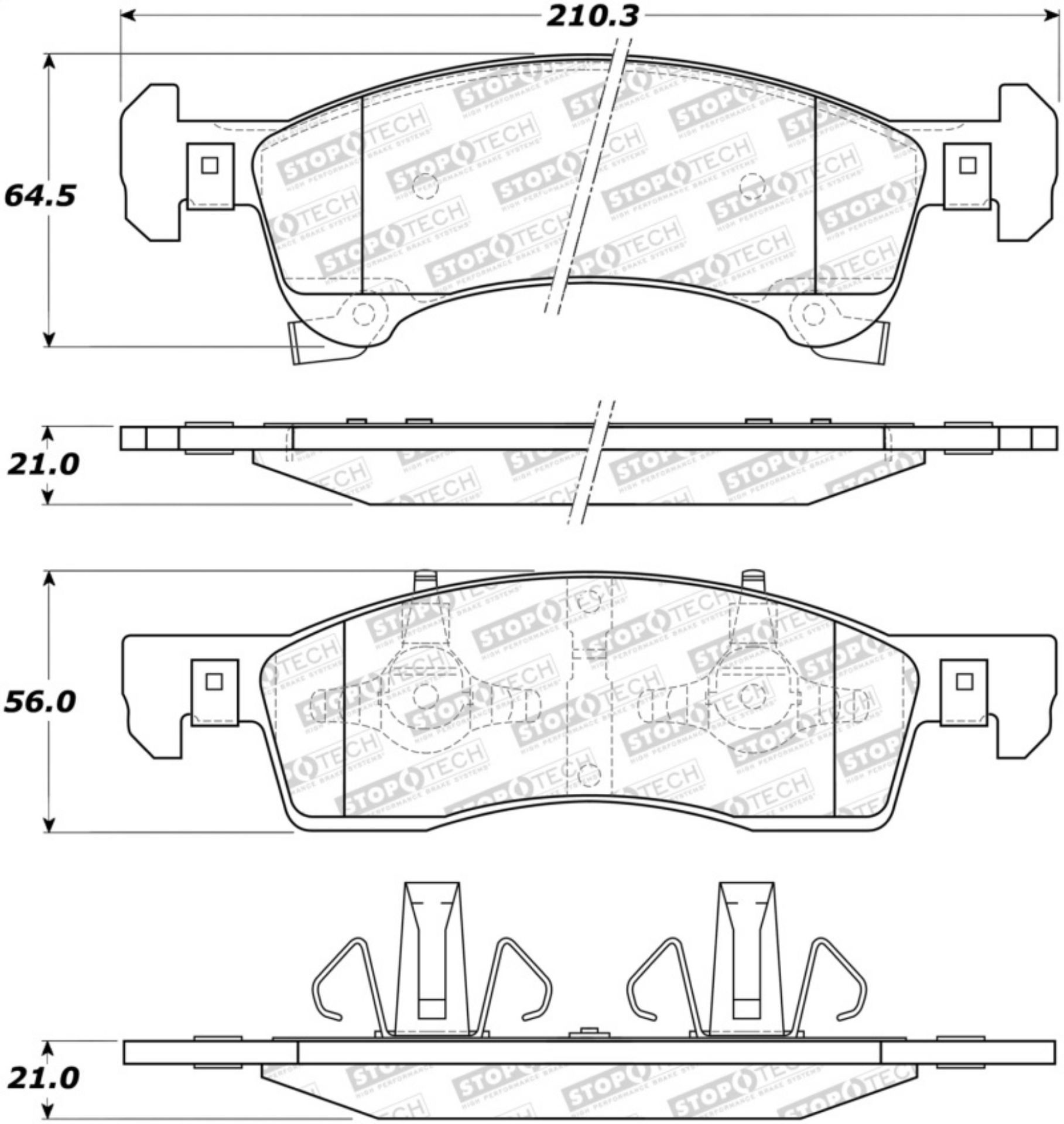 Picture of StopTech Street Brake Pads