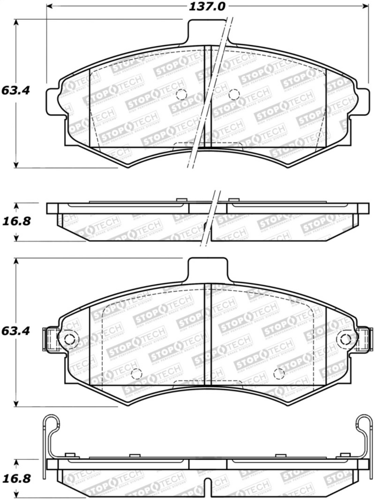 Picture of StopTech Street Brake Pads