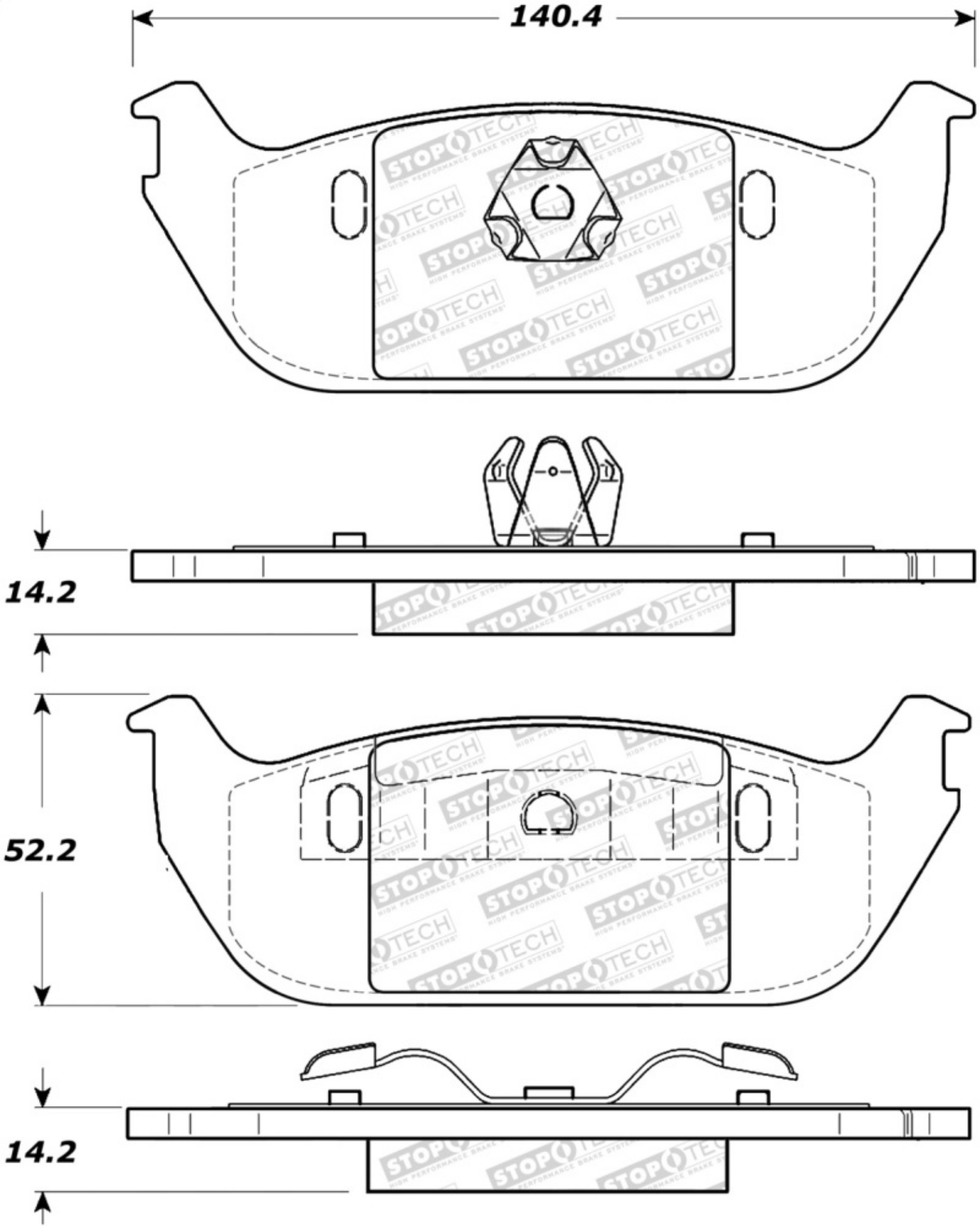 Picture of StopTech Street Brake Pads