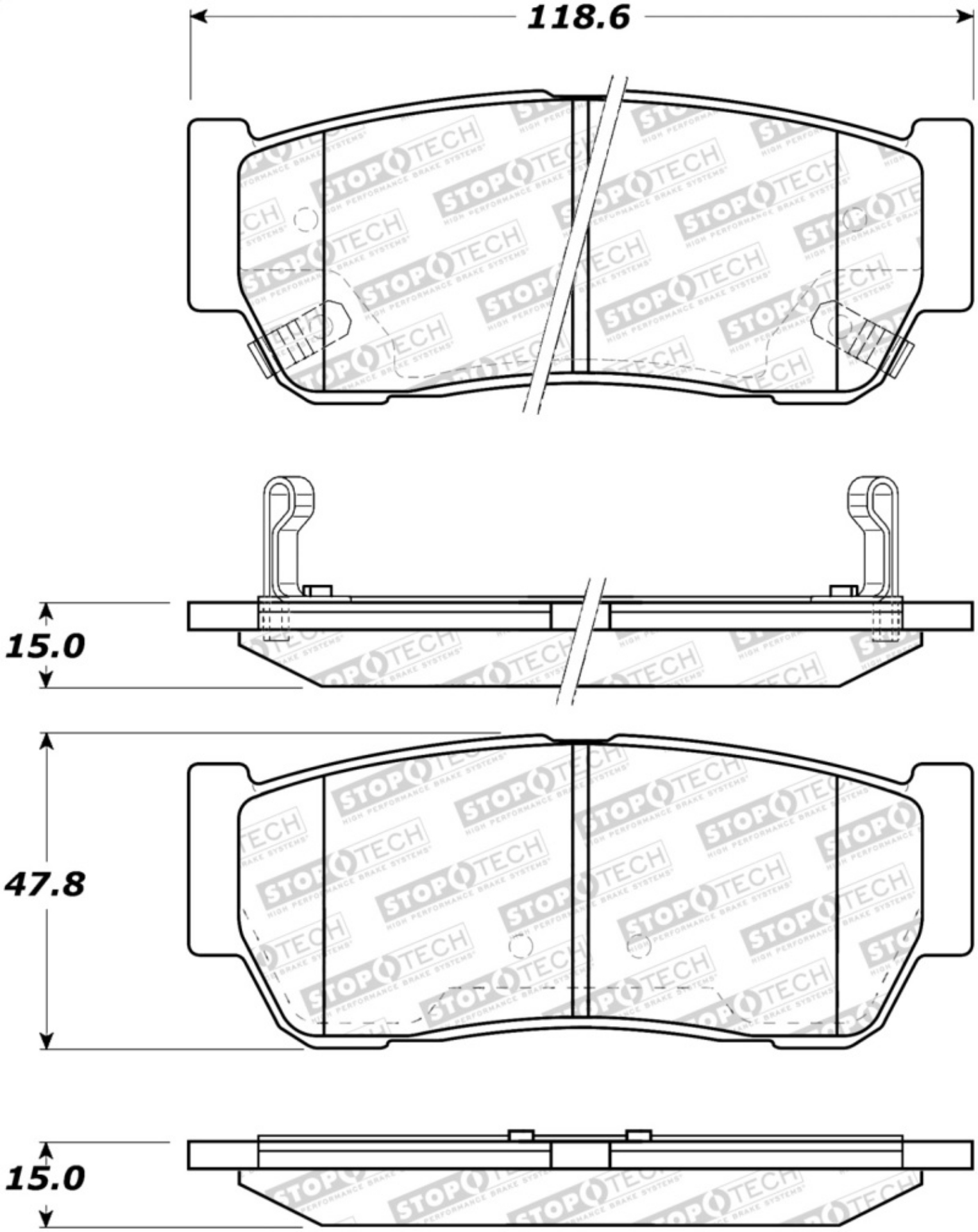 Picture of StopTech Street Brake Pads