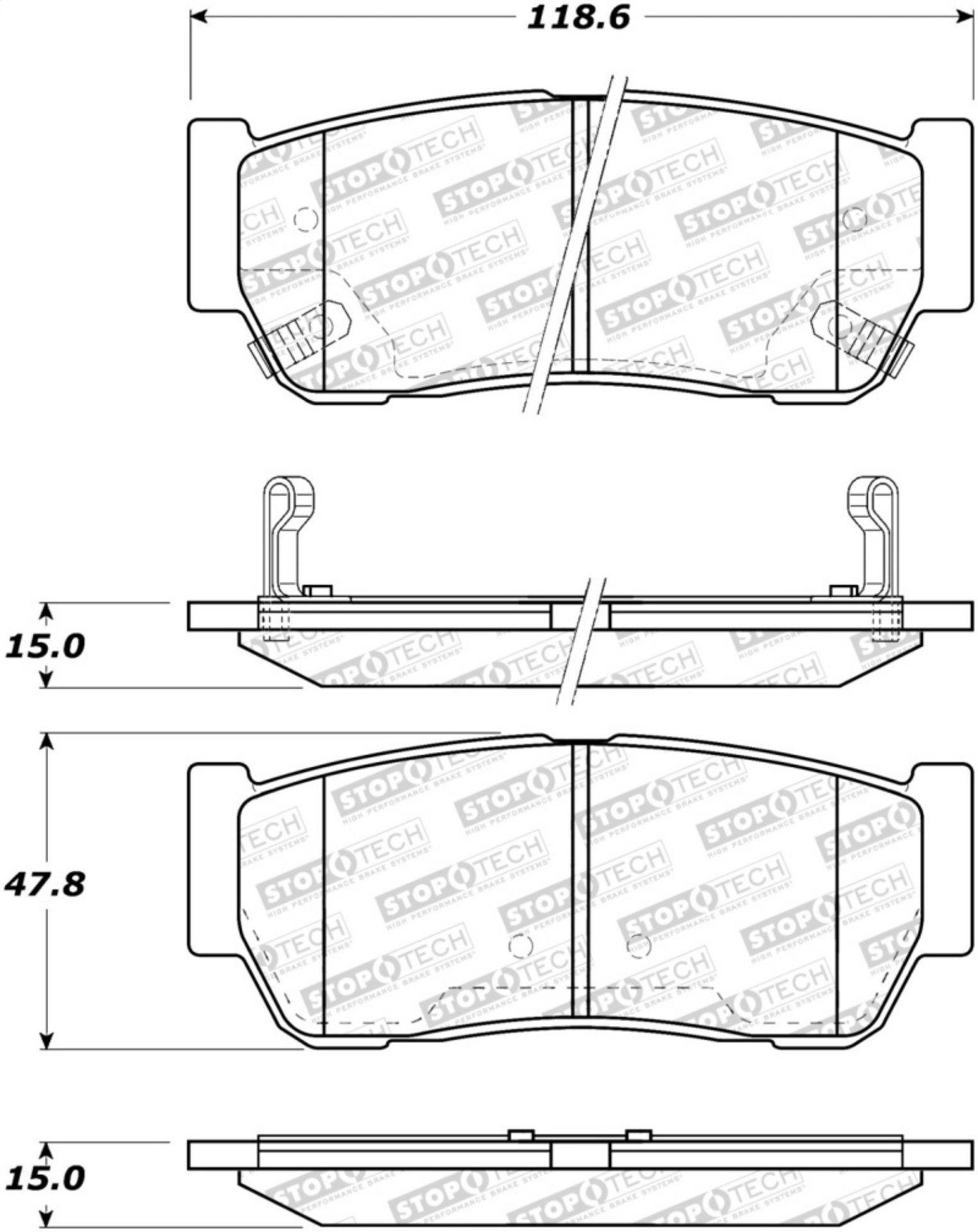 Picture of StopTech Street Brake Pads