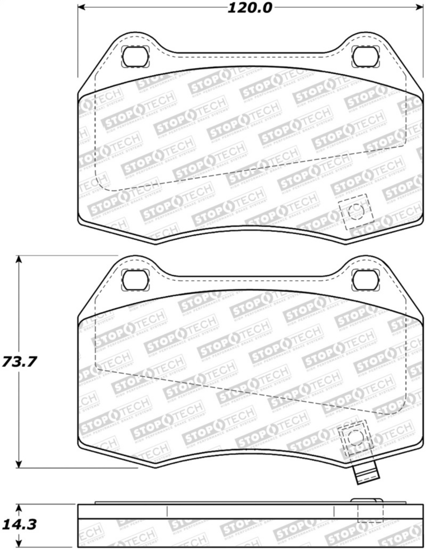 Picture of StopTech Street Brake Pads
