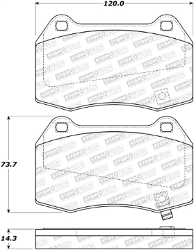Picture of StopTech Street Brake Pads