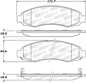 Picture of StopTech Street Brake Pads
