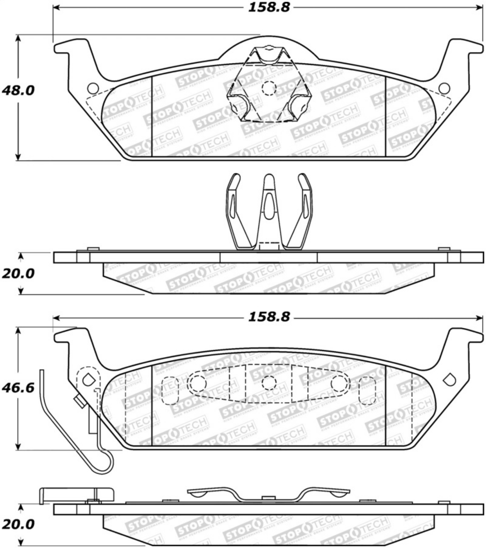 Picture of StopTech Street Brake Pads