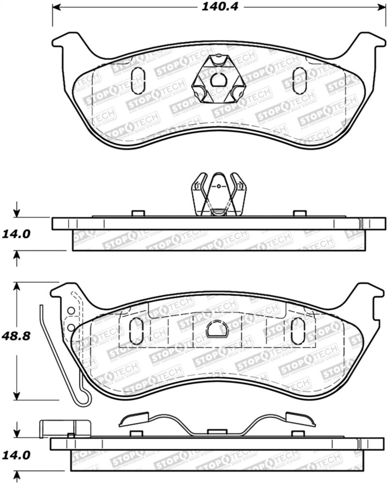 Picture of StopTech Street Brake Pads