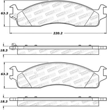 Picture of StopTech Street Brake Pads