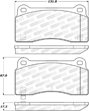 Picture of StopTech Street Brake Pads