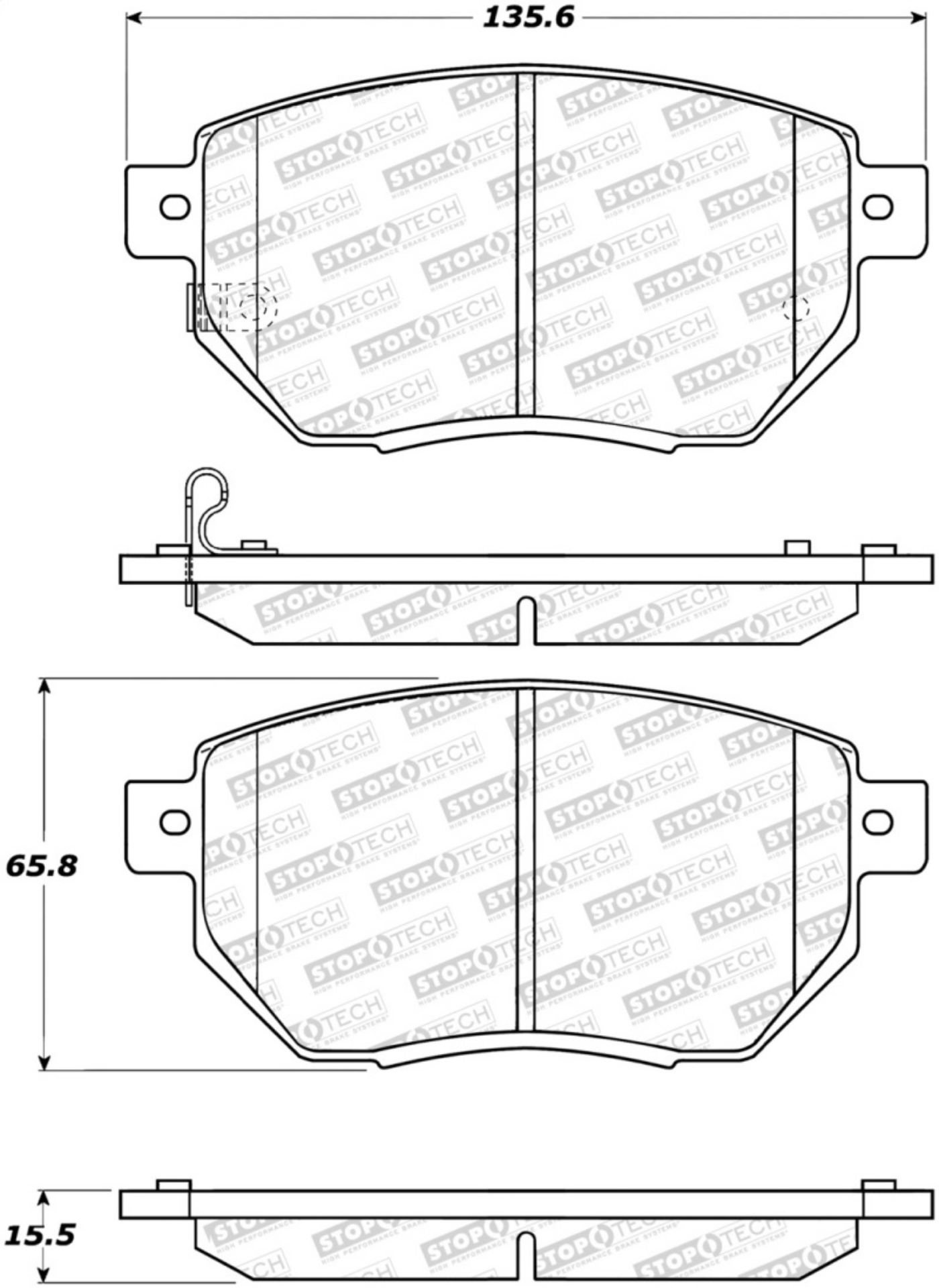 Picture of StopTech Street Brake Pads