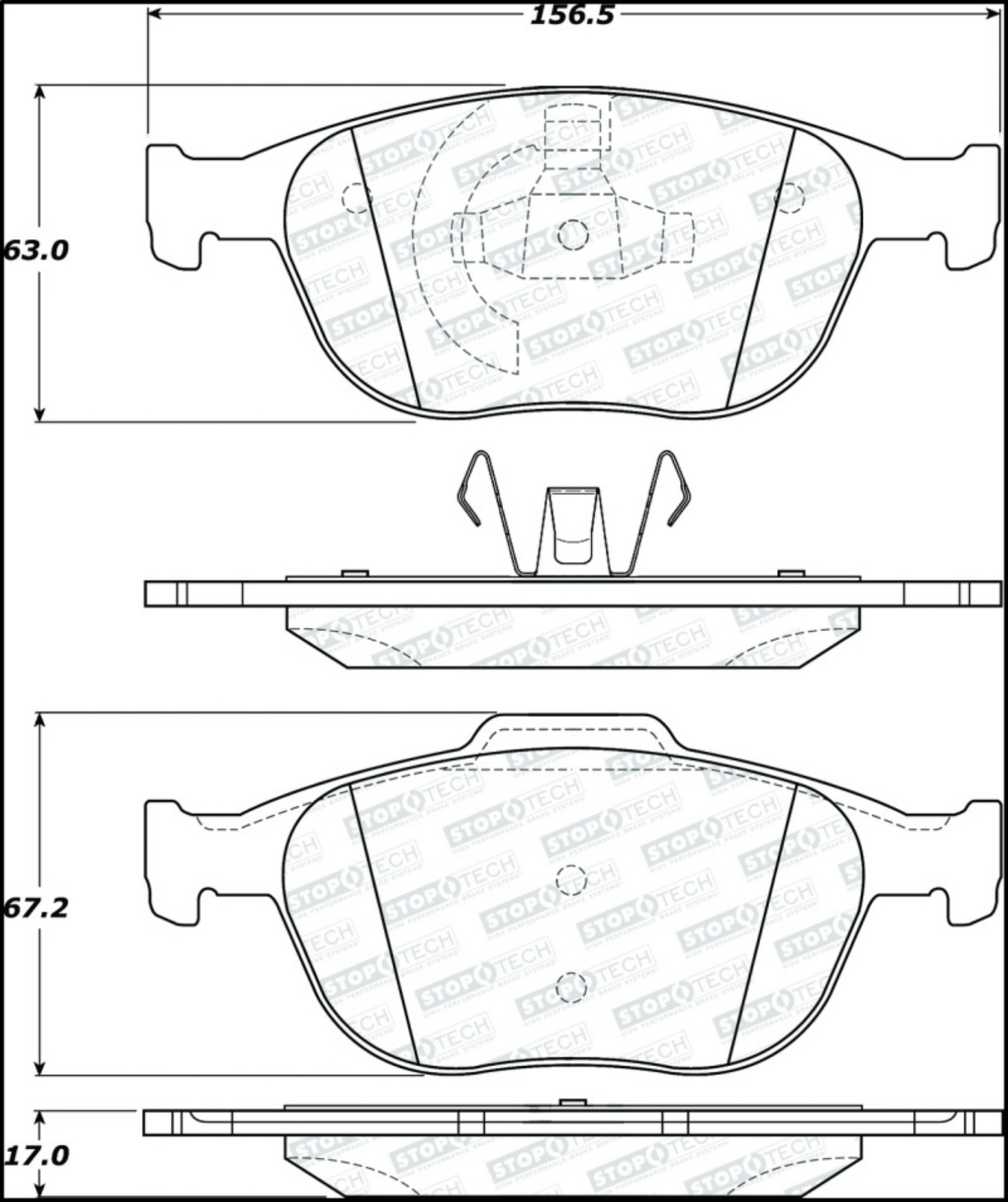 Picture of StopTech Street Brake Pads