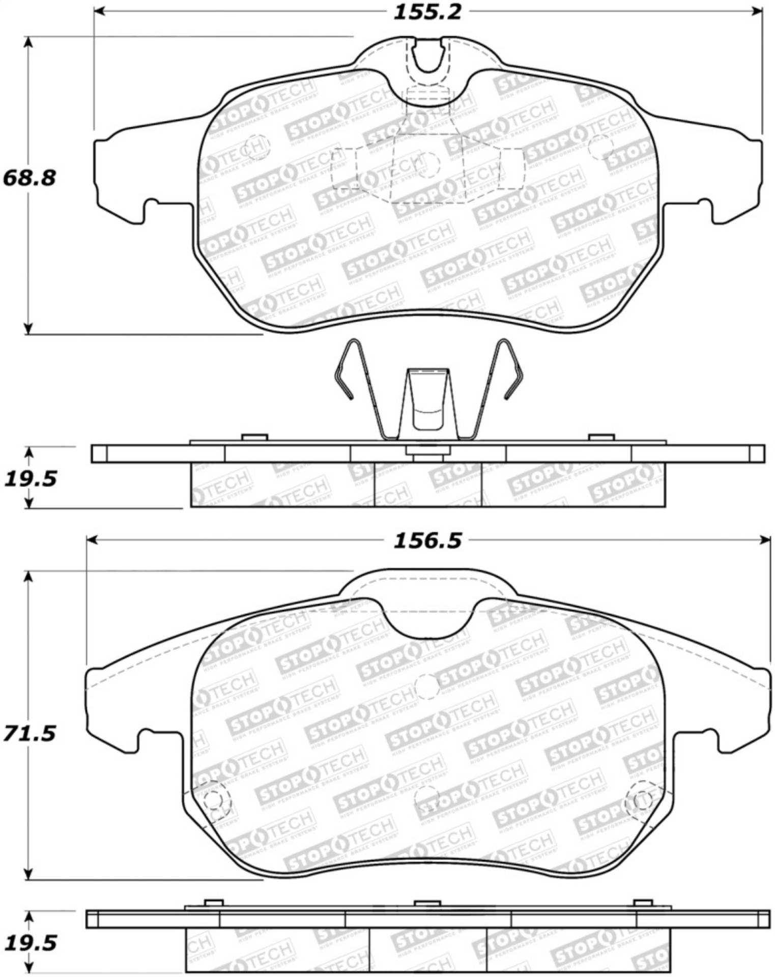 Picture of StopTech Street Brake Pads