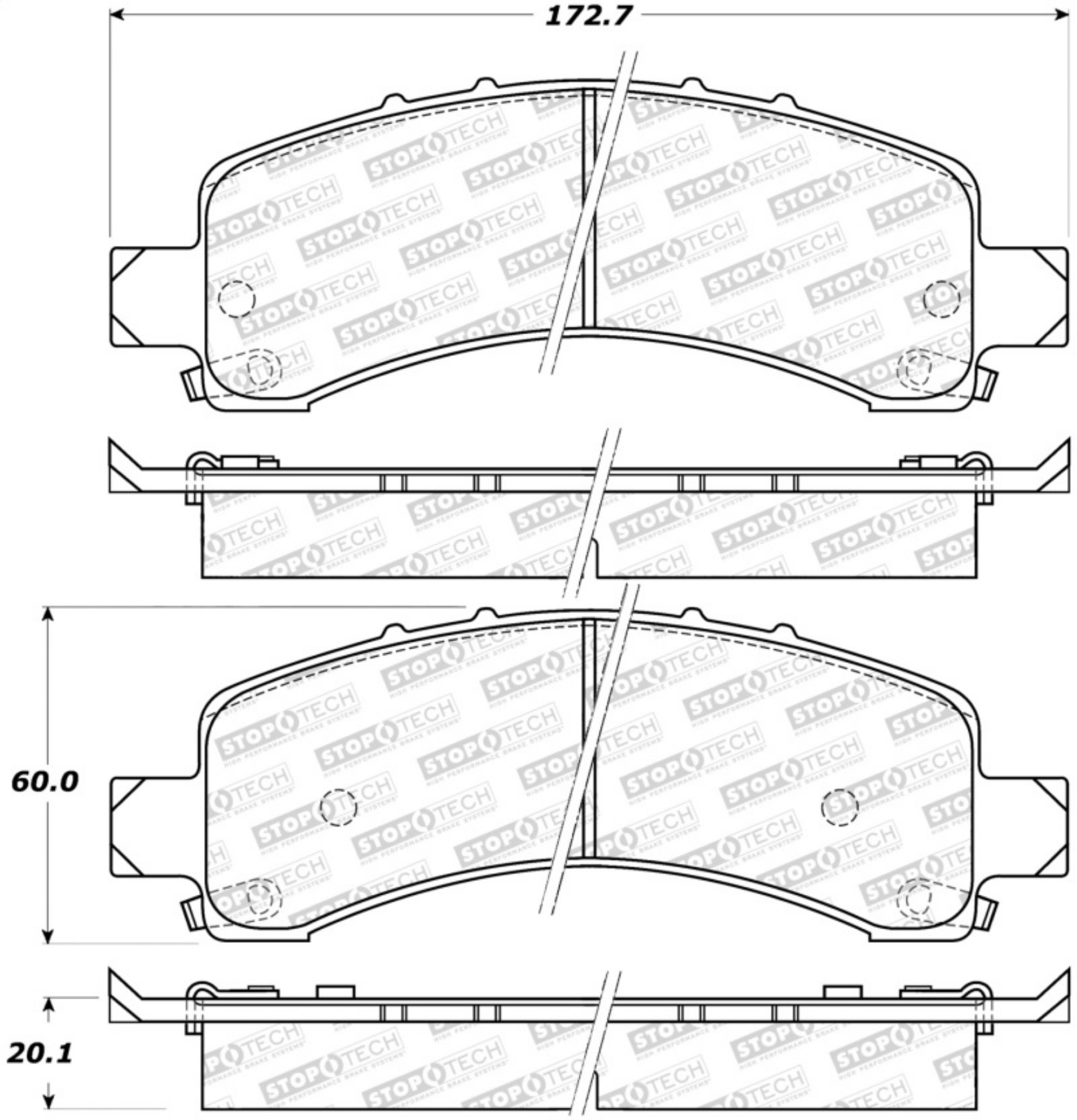 Picture of StopTech Street Brake Pads