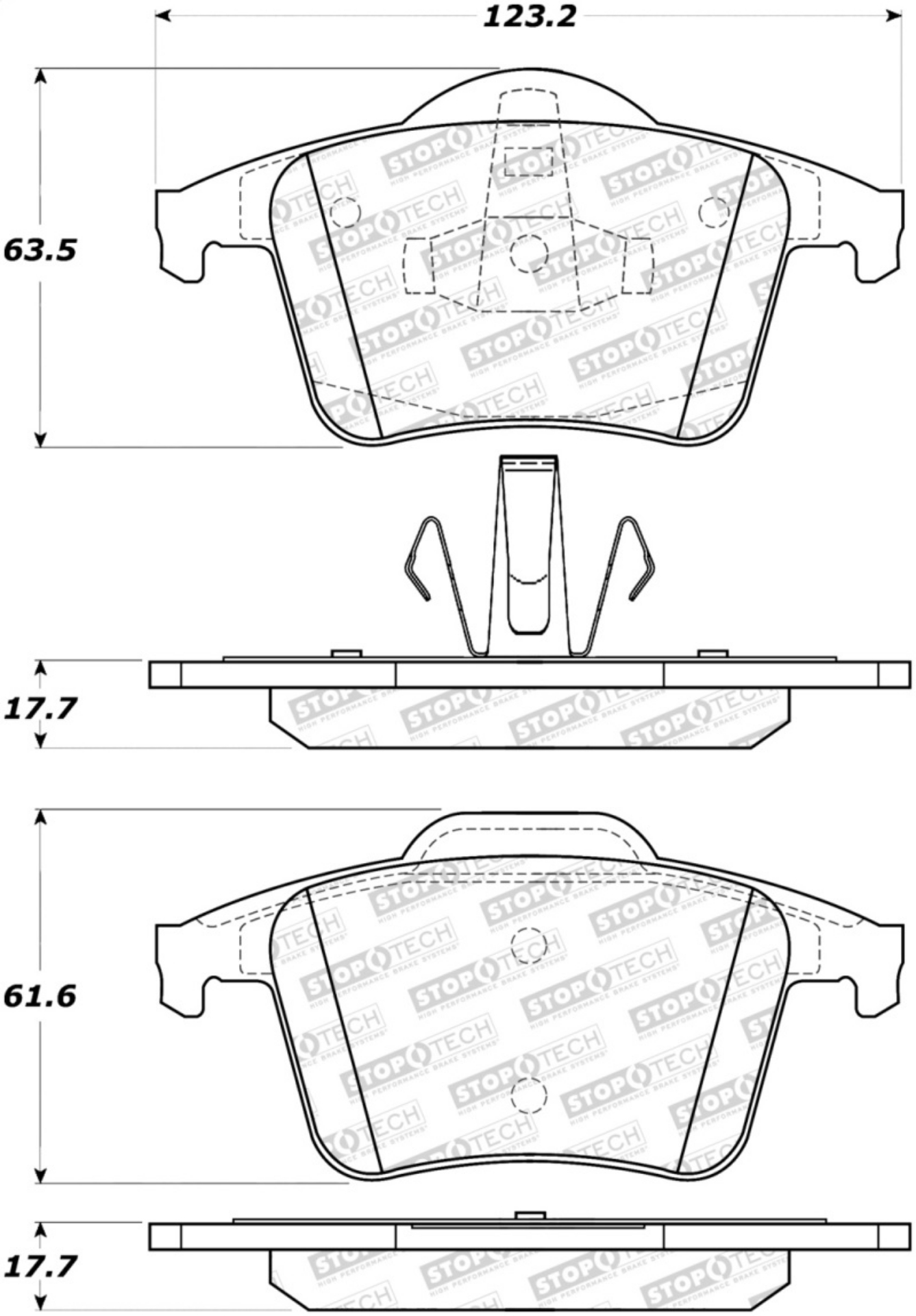 Picture of StopTech Street Brake Pads