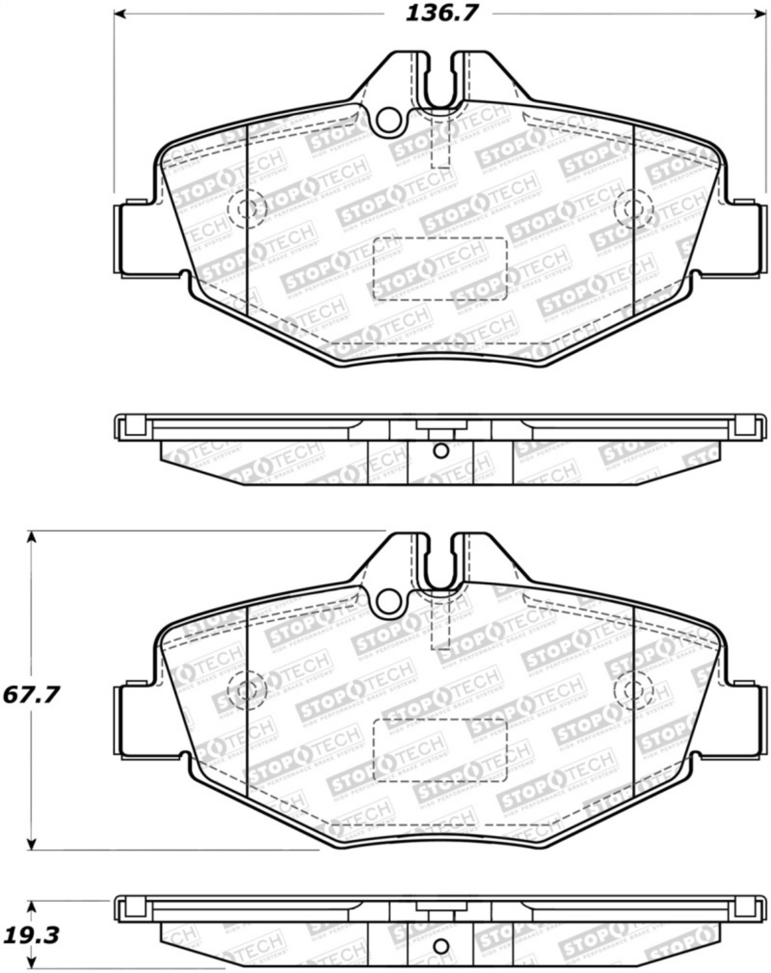 Picture of StopTech Street Brake Pads