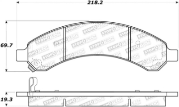 Picture of StopTech Street Brake Pads