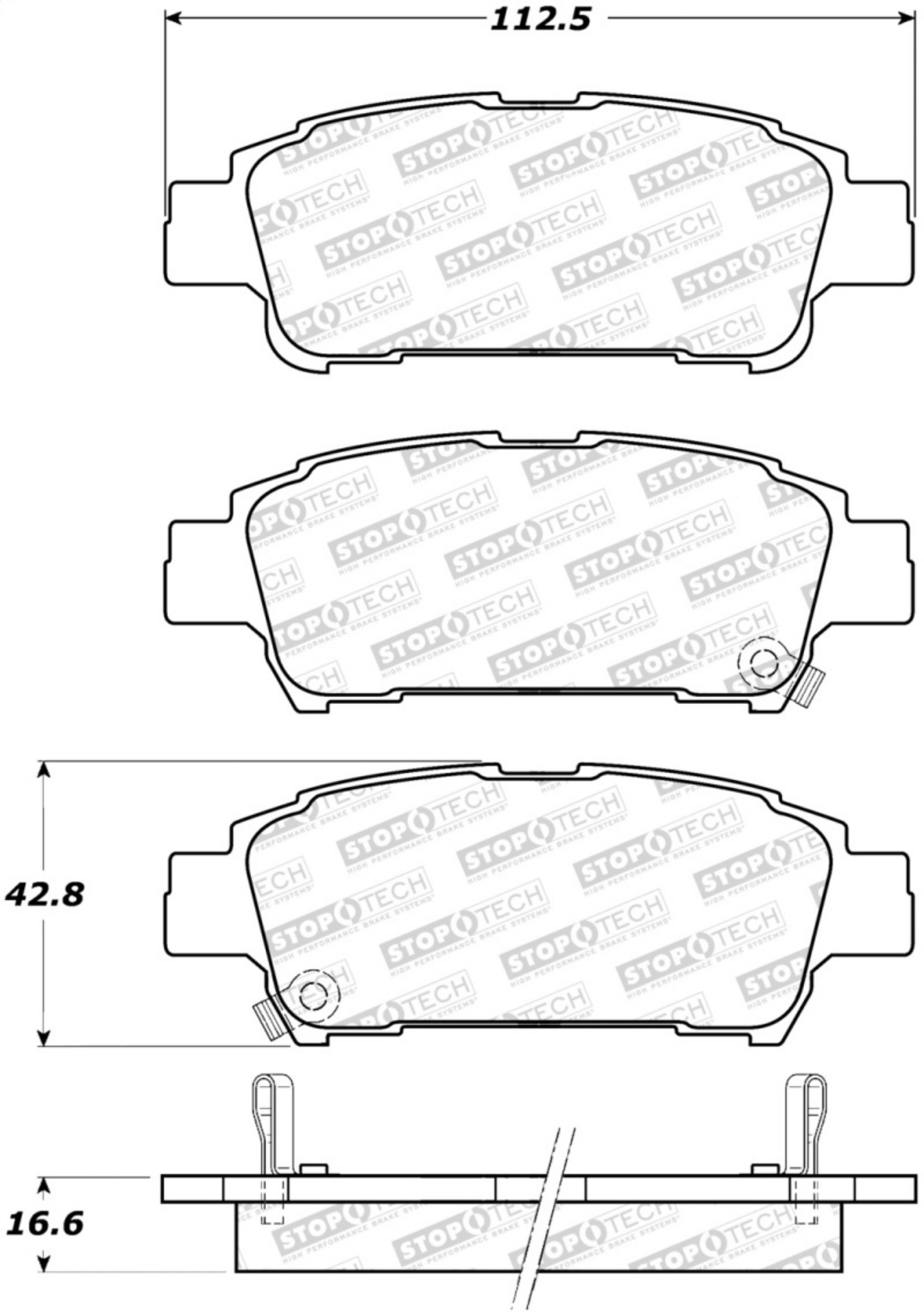 Picture of StopTech Street Brake Pads