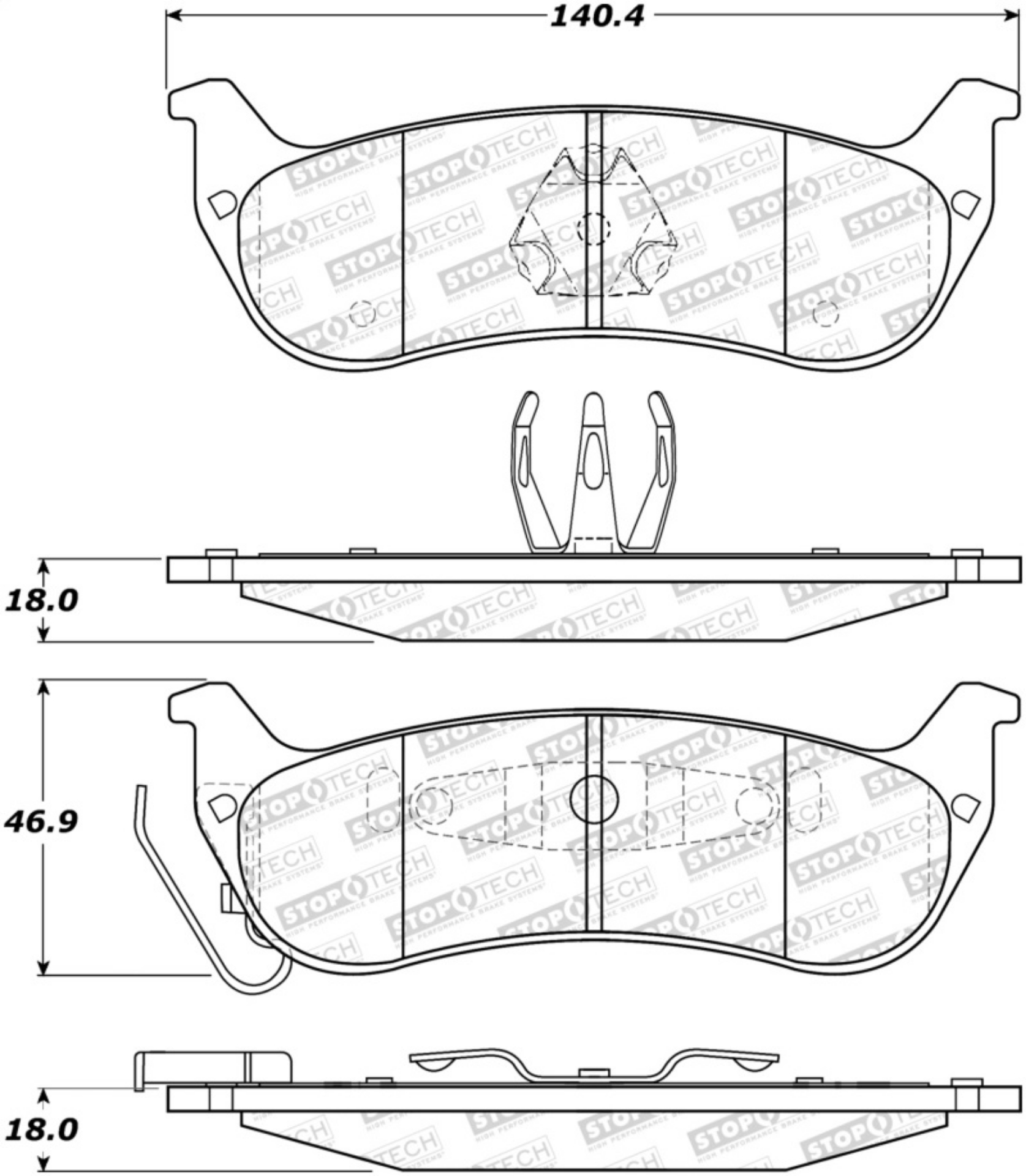 Picture of StopTech Street Brake Pads