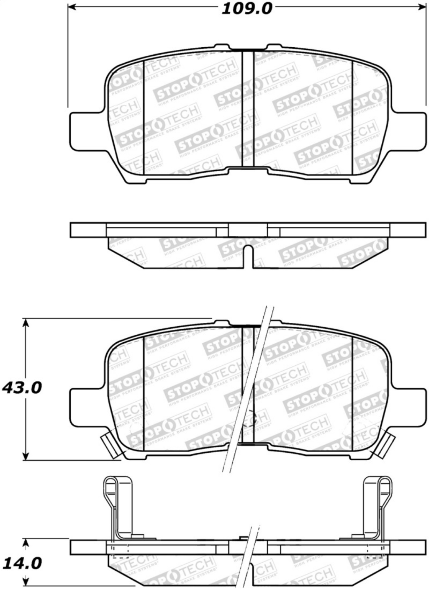Picture of StopTech Street Brake Pads