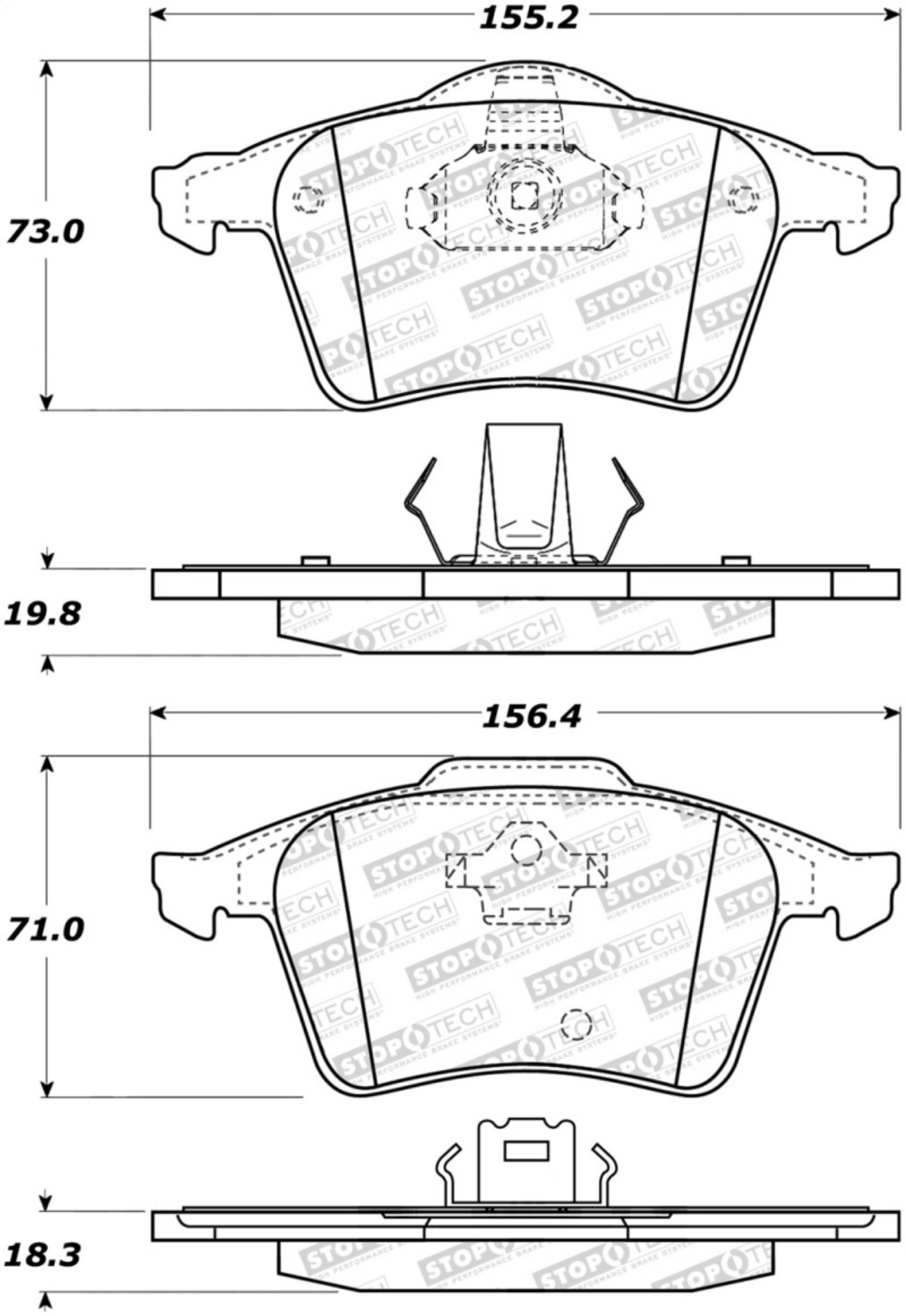 Picture of StopTech Street Brake Pads