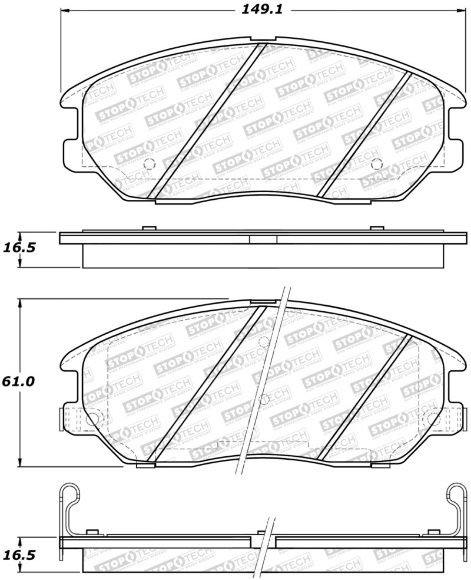 Picture of StopTech Street Brake Pads