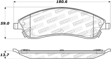 Picture of StopTech Street Brake Pads