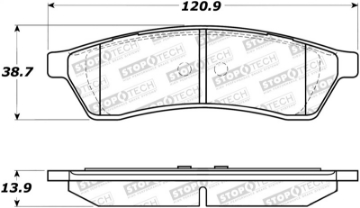 Picture of StopTech Street Brake Pads