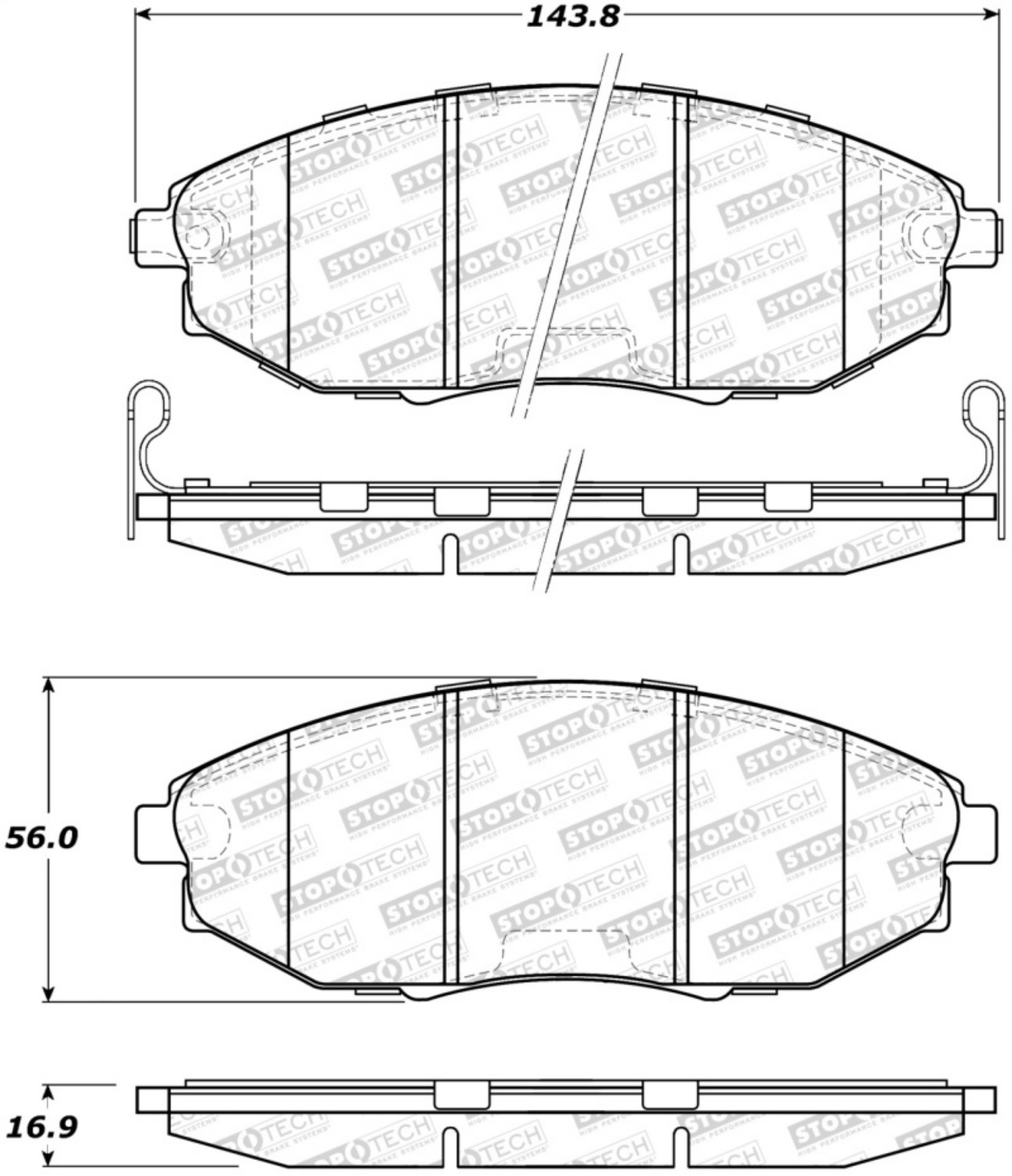 Picture of StopTech Street Brake Pads