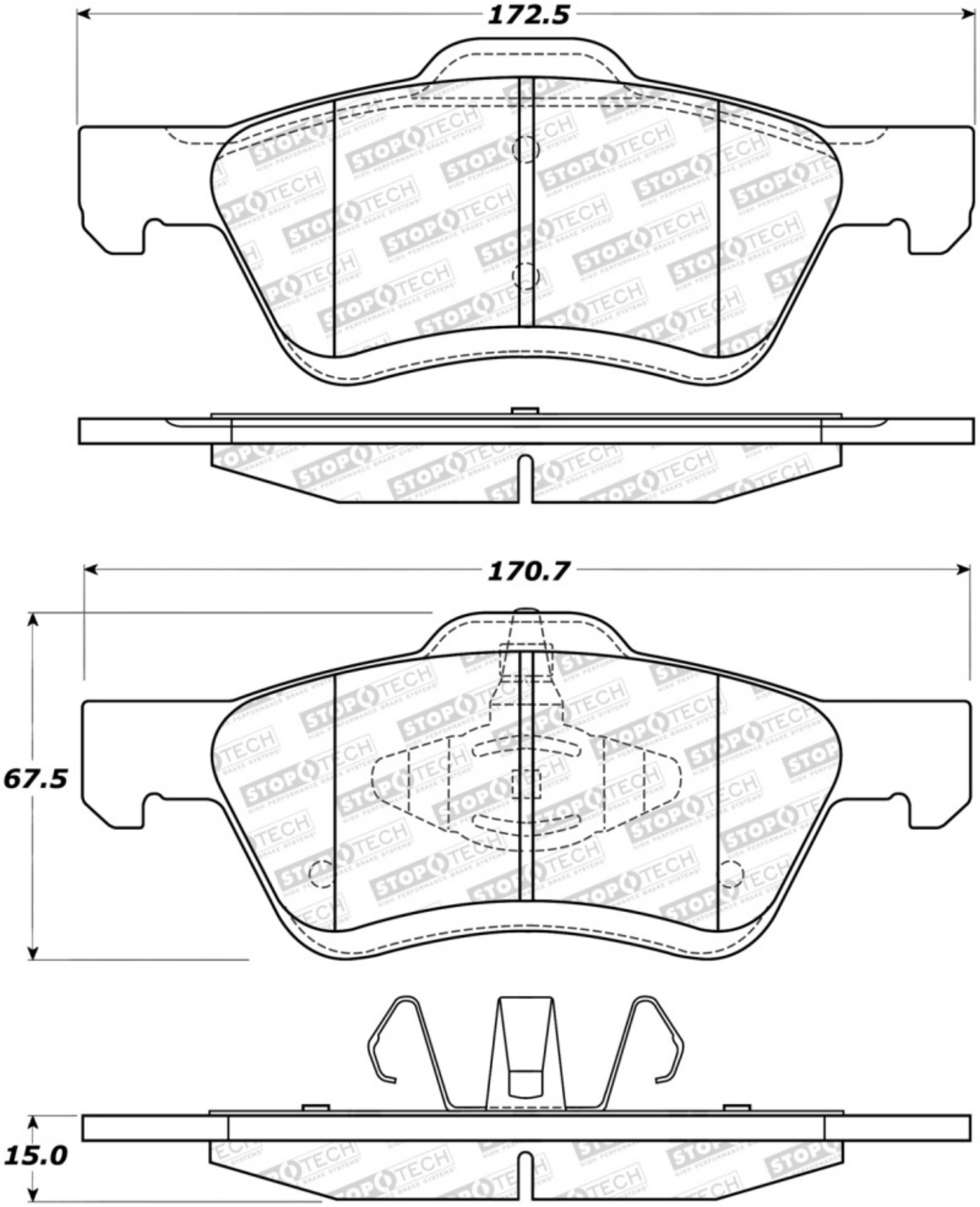 Picture of StopTech Street Brake Pads