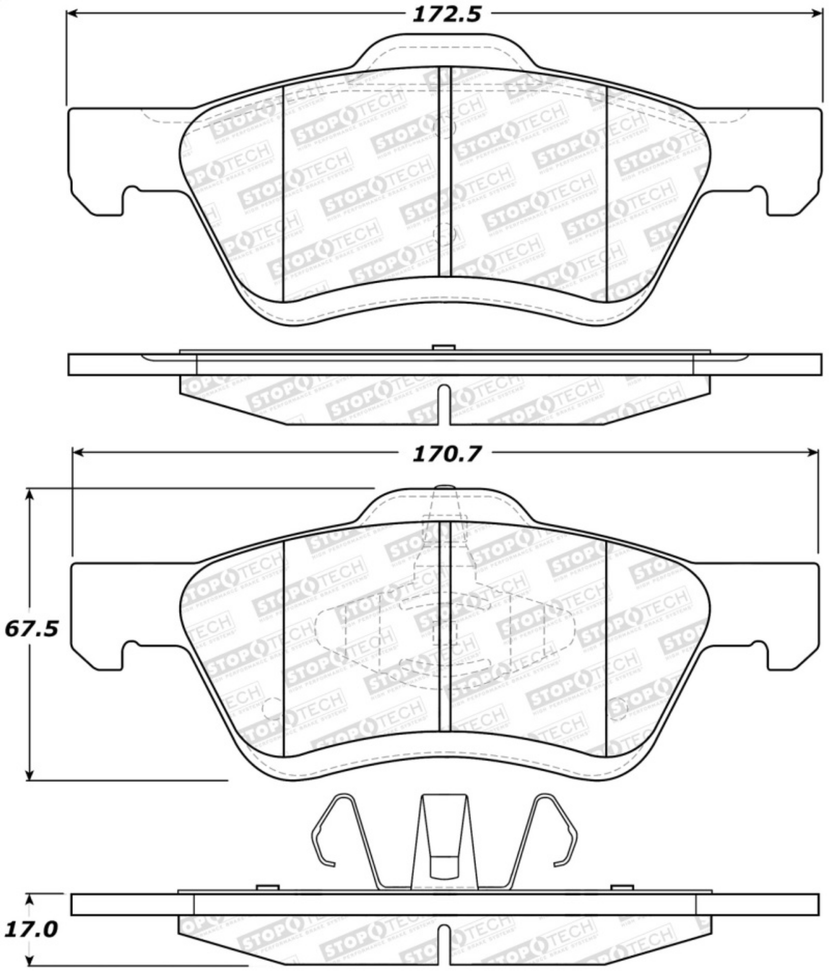 Picture of StopTech Street Brake Pads