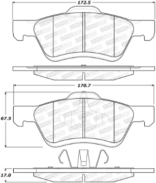 Picture of StopTech Street Brake Pads