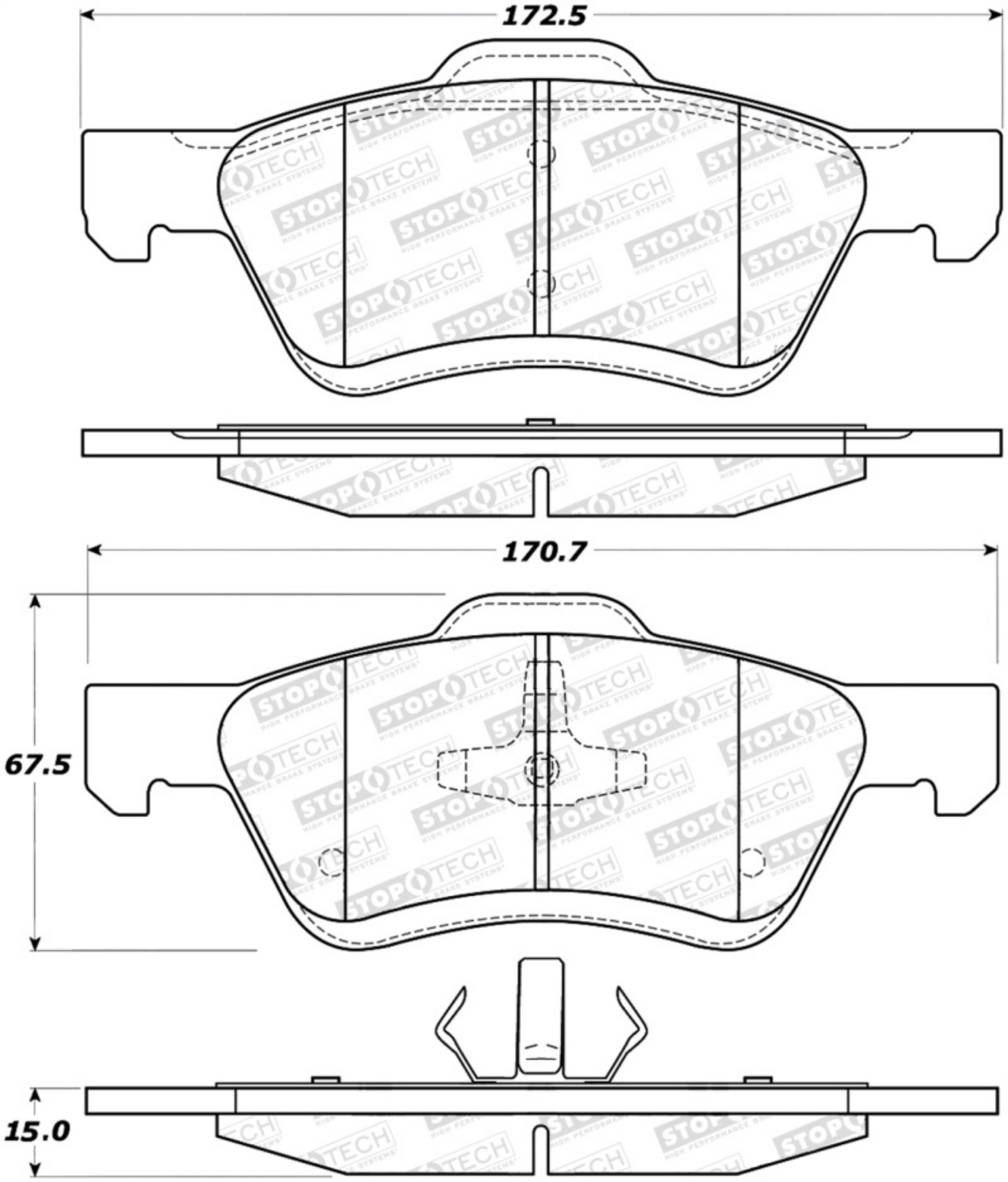 Picture of StopTech Street Brake Pads