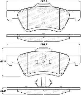 Picture of StopTech Street Brake Pads