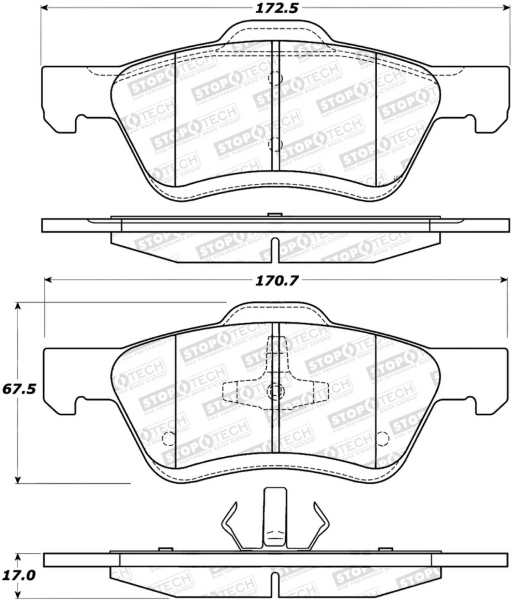 Picture of StopTech Street Brake Pads