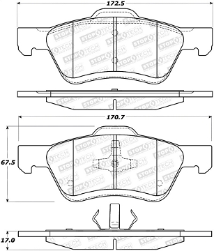 Picture of StopTech Street Brake Pads