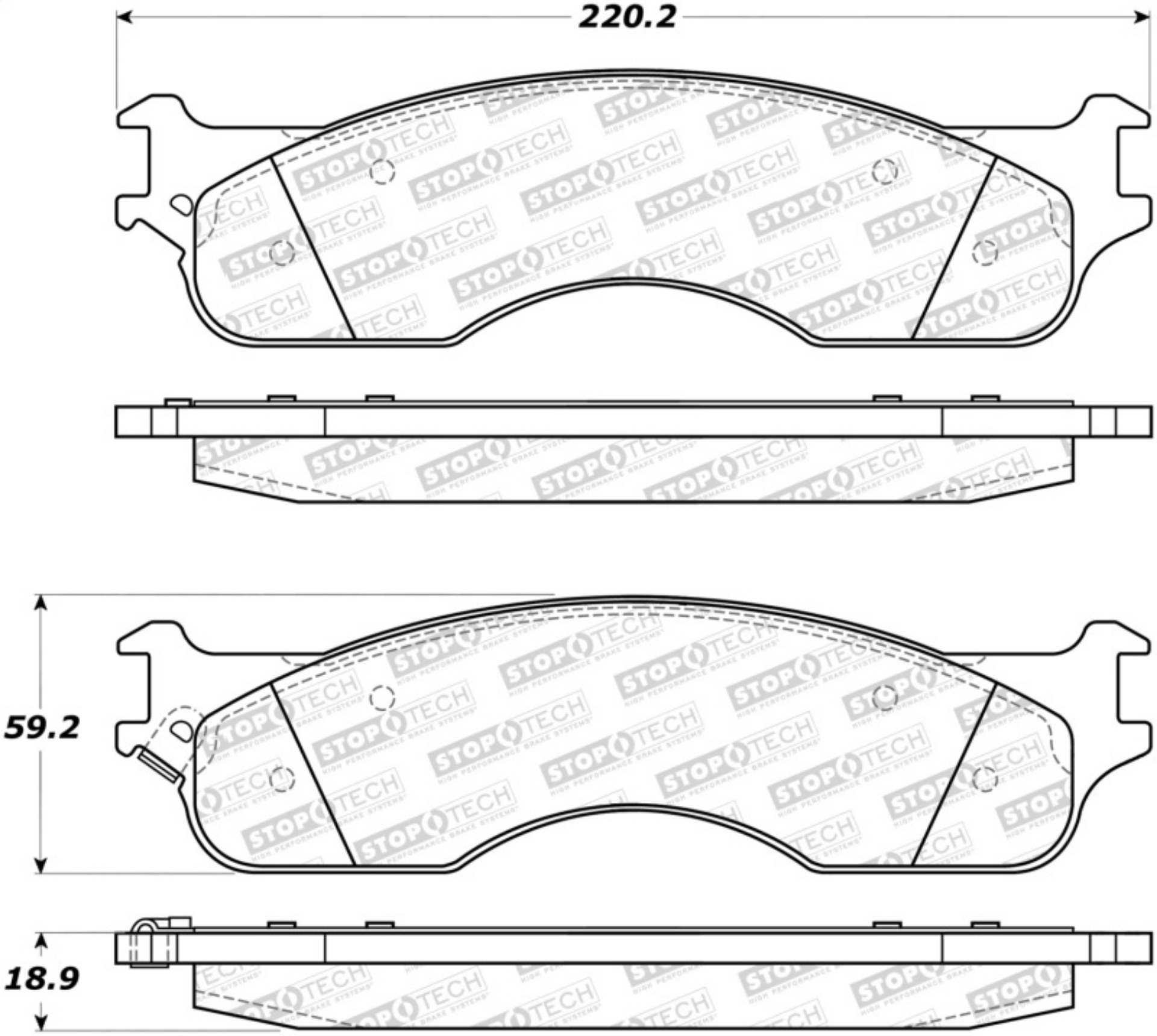 Picture of StopTech Street Brake Pads