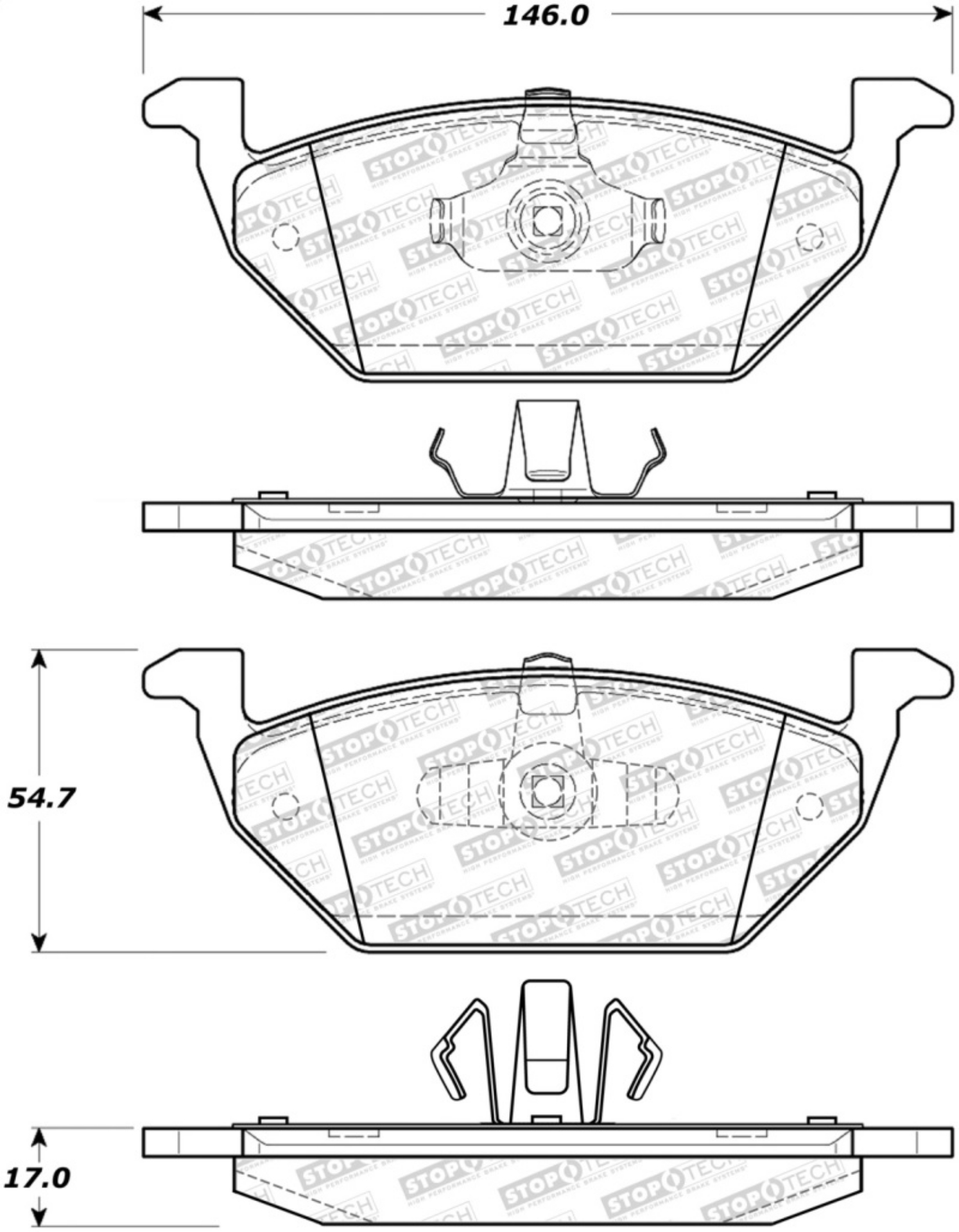 Picture of StopTech Street Brake Pads
