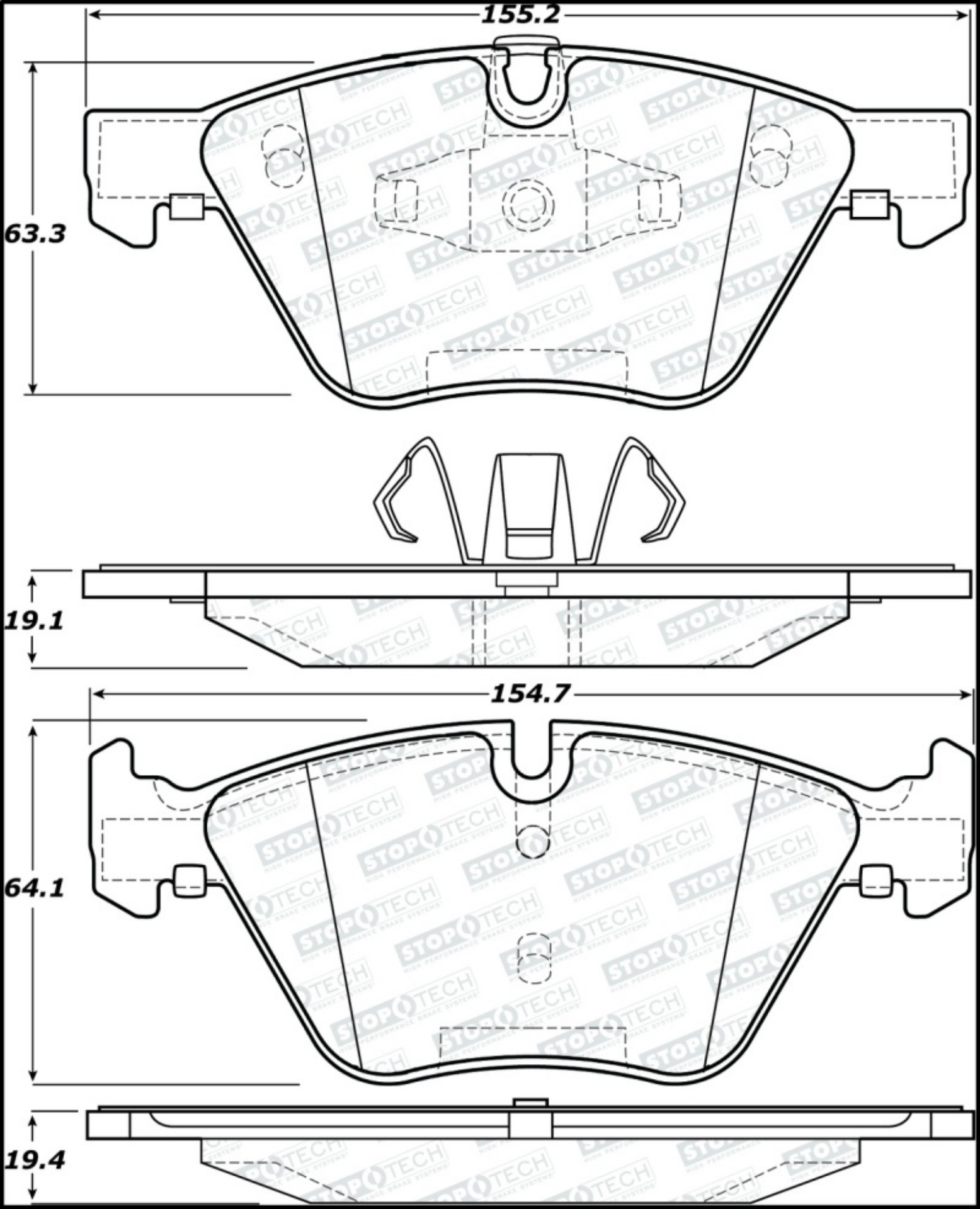Picture of StopTech Street Brake Pads