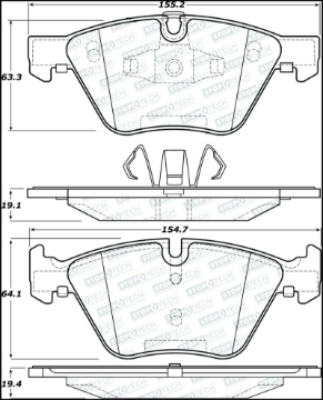 Picture of StopTech Street Brake Pads