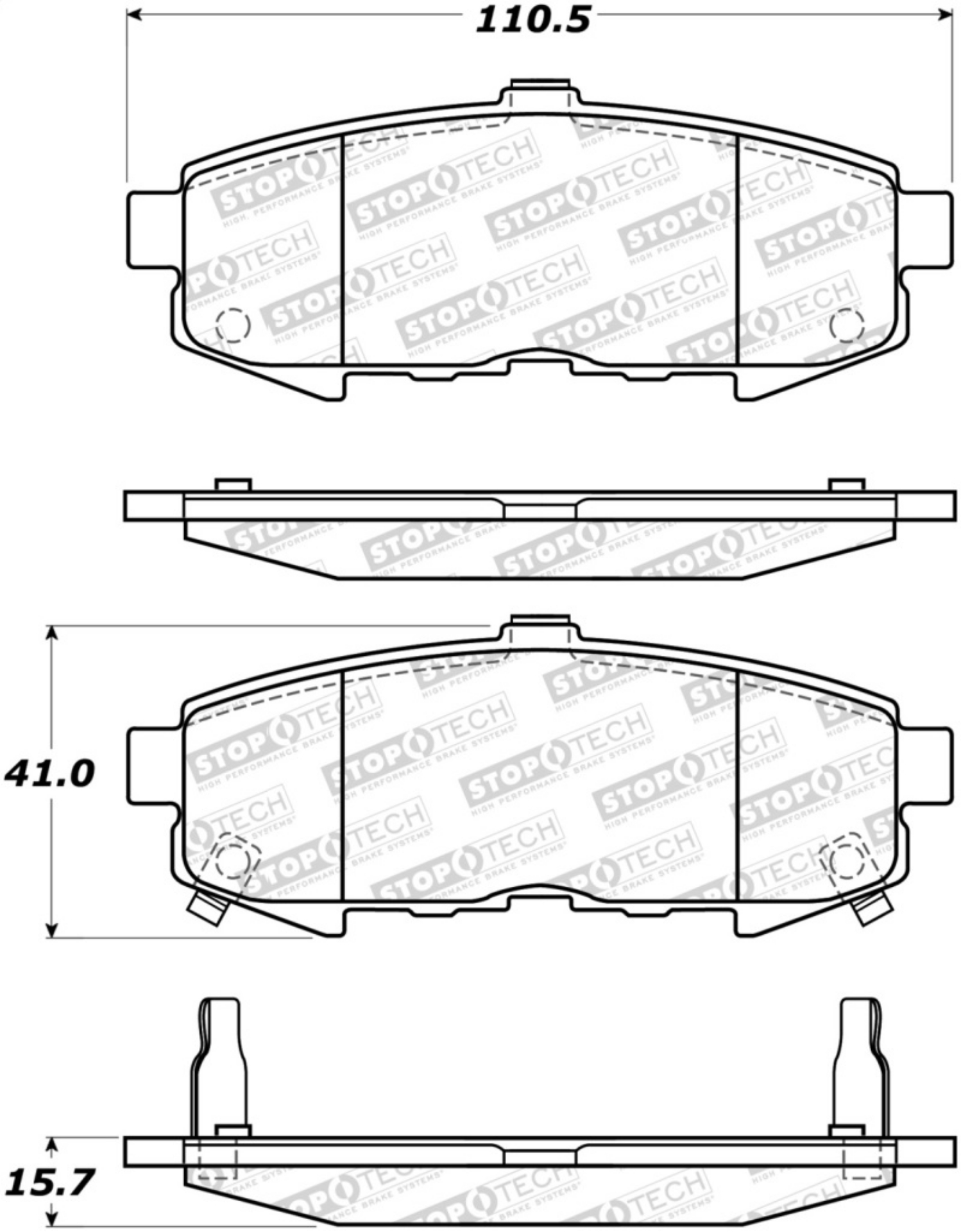 Picture of StopTech Street Brake Pads