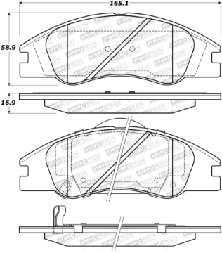 Picture of StopTech Street Brake Pads
