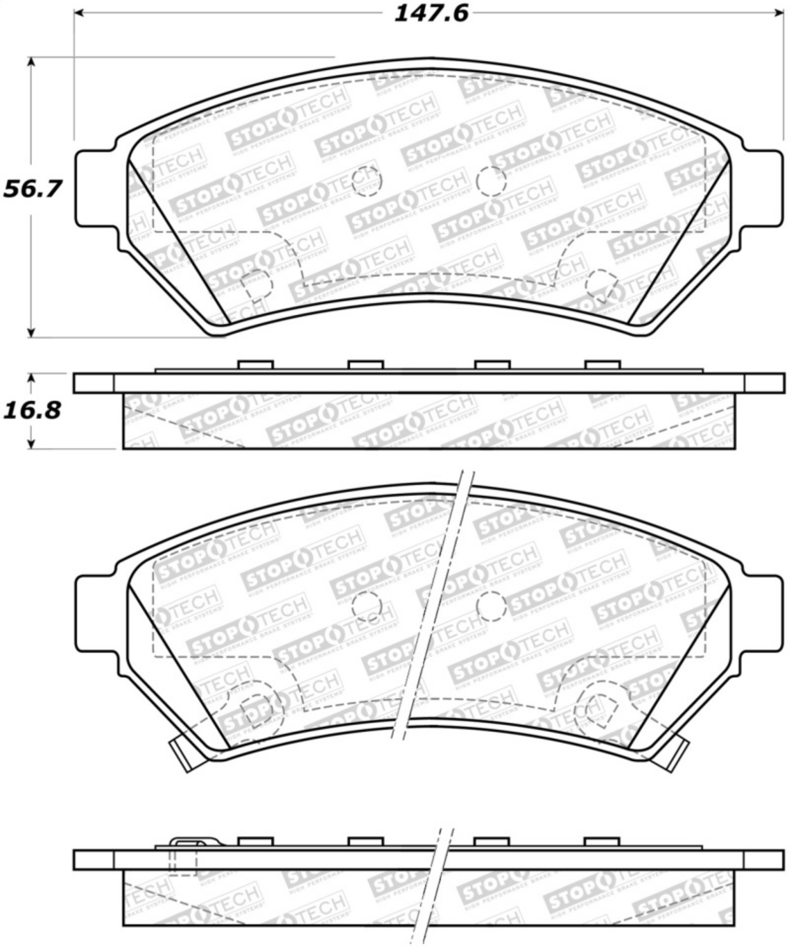 Picture of StopTech Street Brake Pads