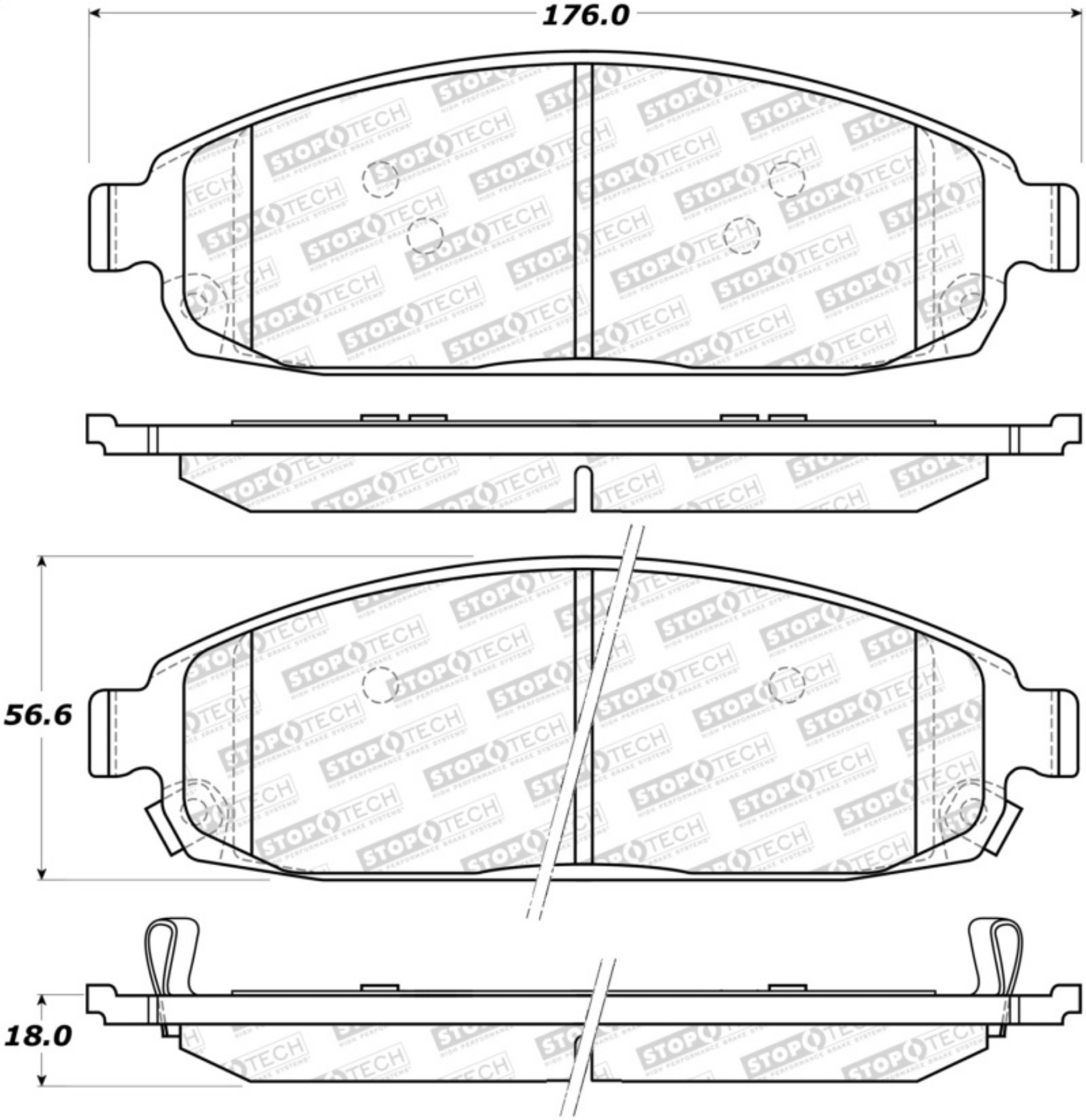 Picture of StopTech Street Brake Pads