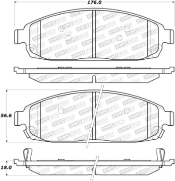 Picture of StopTech Street Brake Pads