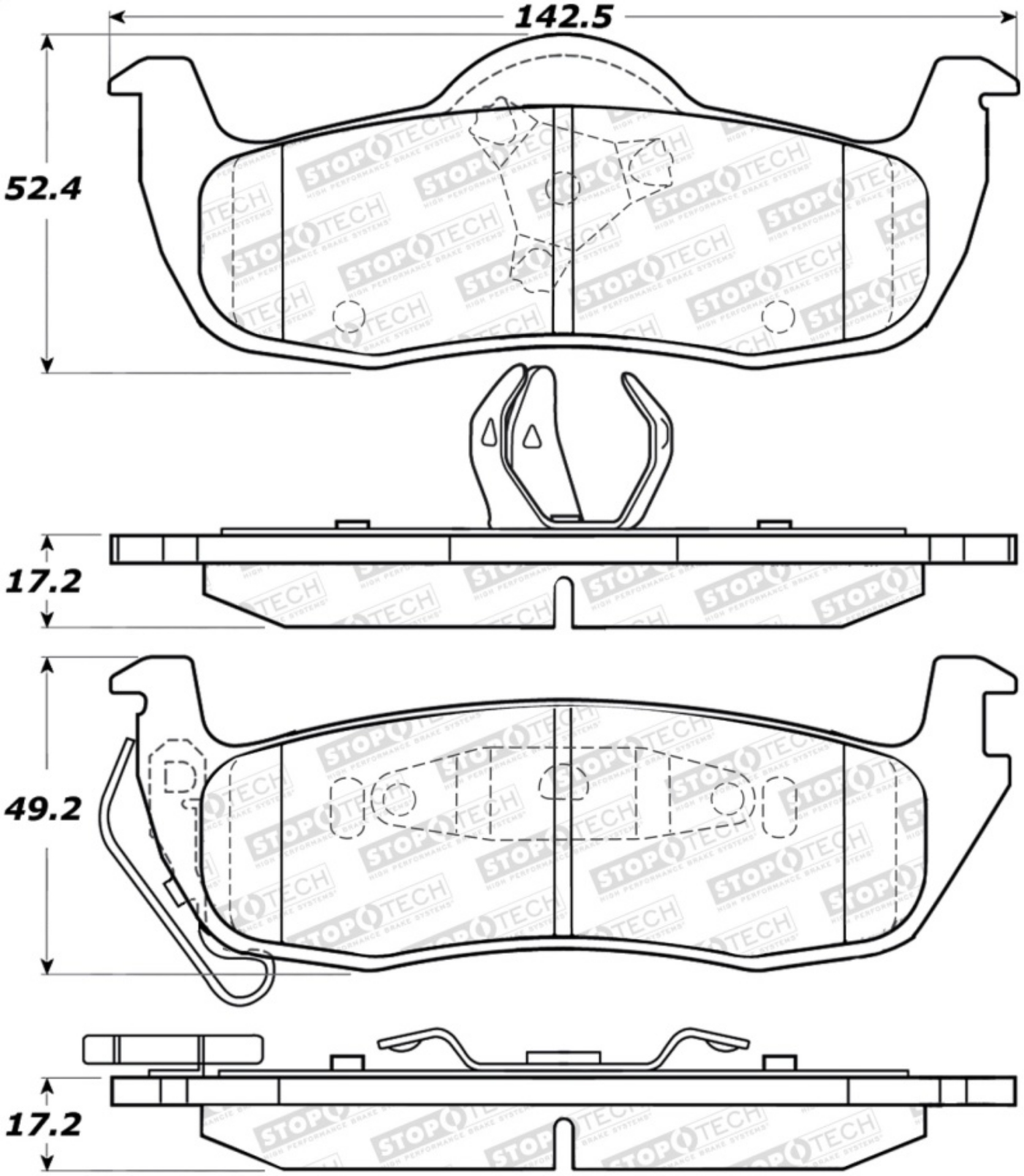 Picture of StopTech Street Brake Pads